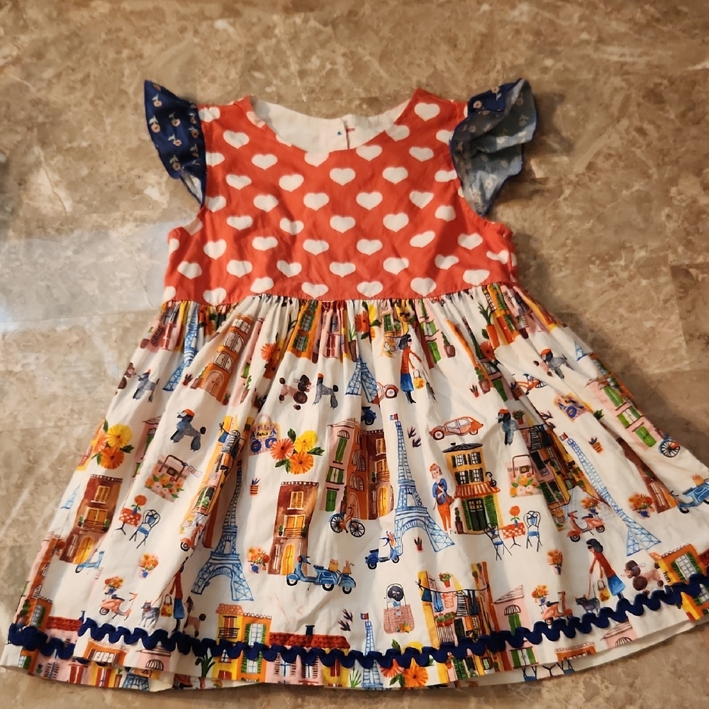 Matilda Jane Platinum Paris Themed  Top Size 8